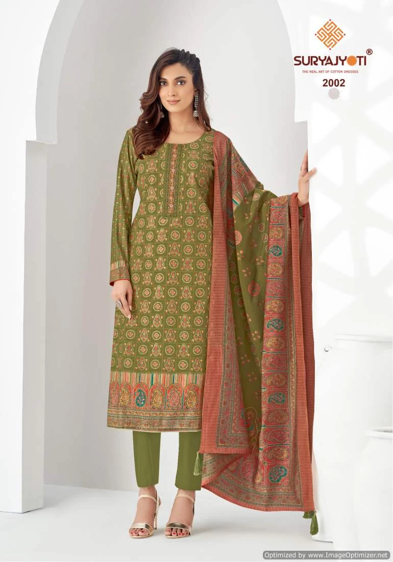 Suryajyoti Pushpa Vol 2 Modal Cotton Wholesale Salwar Suit Catalog — Wholesale Salwar Suits, MPA wholesale from Surat - Gallery Image 8
